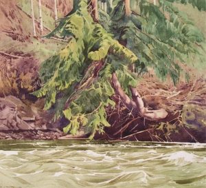 Walter Joseph Phillips: PRAIRIE CREEK, NEAR ROCKY MOUNTAIN HOUSE
