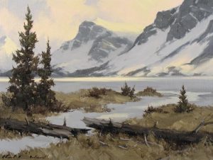 Karl E. Wood: CROWFOOT GLACIER, BANFF NAT’L PARK