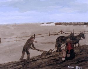 Allen Sapp: PLOUGHING ON RED PHEASANT RESERVE
