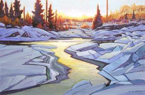 Nicholas Johannes Bott: BULKLEY RIVER ICE