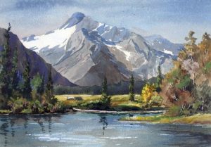 Reginald Llewellyn Harvey: MOUNTAIN AND LAKE, AUTUMN