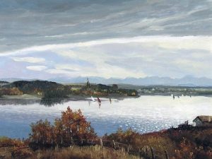 Duncan Mackinnon Crockford: THE CHINOOK ARCH, GLENMORE LAKE FROM ROCKYVIEW (CALGARY, AB)