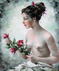 Igor Talwinski: NUDE WITH ROSES