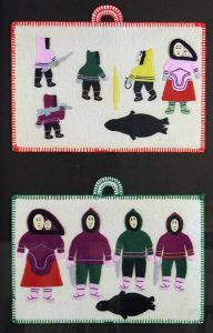Unidentified Inuit Artist: INUIT SCENES WITH FIGURES AND SEALS