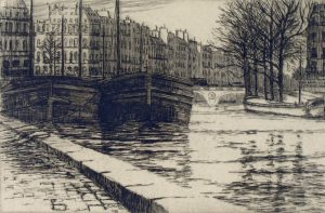 Caroline Helena Armington: LA SEINE ET PONT ST. MICHEL, PARIS