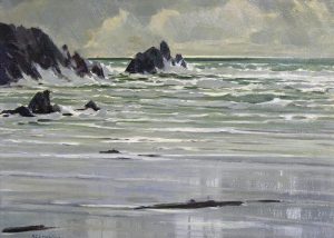Alfred Crocker Leighton: THE BREAKERS, OREGON COAST