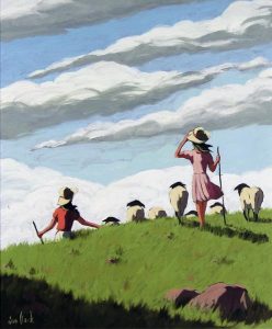 Remi Clark: GIRLS TENDING THE SHEEP