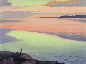 RAY A. STORBERG OIL PAINTING: A WARM SUMMER EVENING (GEORGIAN BAY)