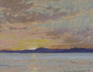 Horace Champagne: ST. LAWRENCE RIVER, SUNRISE