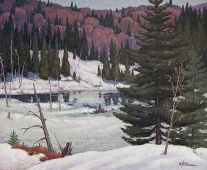 William Parsons: EARLY SPRING, SMOKE LAKE (ALGONQUIN PARK)