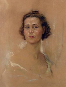 Nicholas de Grandmaison: PORTRAIT, WOMAN WITH A BOW IN HER HAIR