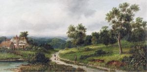 George Thompson: BRINGING HOME THE FLOCK  |  ON A COUNTRY ROAD