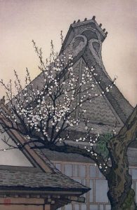 Toshi Yoshida: WHITE PLUM IN THE FARMYARD
