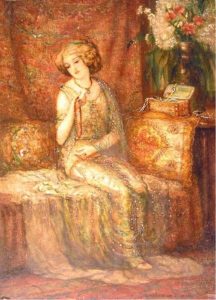Pieter Cornelis de Moor: WOMAN IN HER DRESSING ROOM