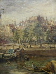 Pieter Mos: A VIEW OF AMSTERDAM