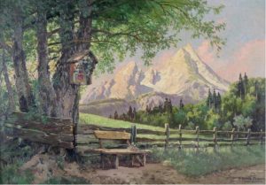 Hans Frahm: VIEW OF THE ALPS