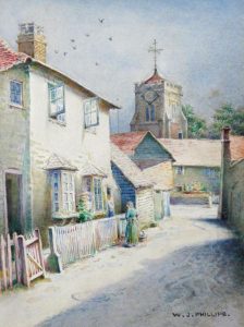 Walter Joseph Phillips: VILLAGE STREET, ENGLAND