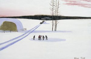 Allen Sapp: PLAYING HOCKEY, EARLY EVENING