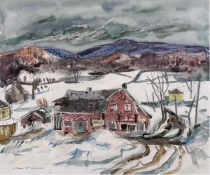 Henri Leopold Masson: RED HOUSE, LAURENTIANS