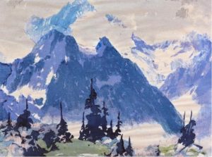 Barbara Harvey Leighton: LUNNETTE PEAK, MT. ASSINIBOINE