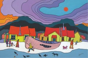 Ted Harrison: OLD BOAT