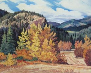Gilbert A. Flodberg: AFTERNOON SHADOWS, NEAR RADIUM