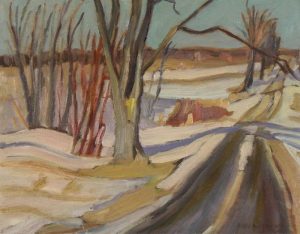 Alexander Young Jackson: COUNTRY ROAD NEAR OTTAWA, WINTER