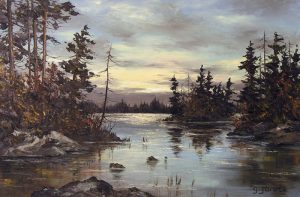 Georgia Jarvis: SUNSET OVER THE LAKE