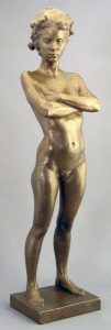 Al Stinson: STANDING FEMALE NUDE WITH CROSSED ARMS