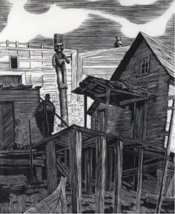 Walter Joseph Phllips: SHACKS ON THE BEACH, KARLUKWEES