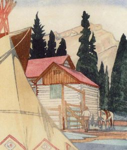 Walter Joseph Phillips: CORRAL AT BANFF