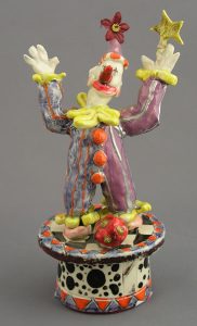 Kristen Abrahamson: BOX WITH CLOWN FIGURE