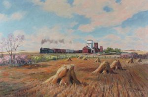 Don Frache: FREIGHT TRAIN (BARNWELL, ALBERTA)