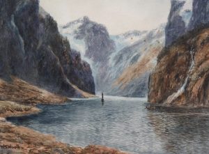 W. T. Wood: SAILBOATS ON A RIVER