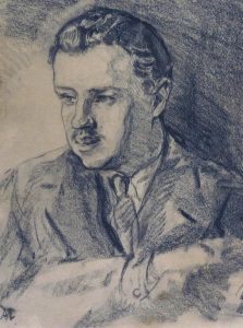 Arthur Lismer: EARLY PORTRAIT OF MORLEY CALLAGHAN (1903-1990)