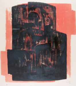 Henry Moore: BLACK ON RED IMAGE