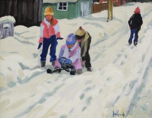 Ron Hedrick: WINTER FUN IN BACK LANE