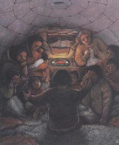 William Kurelek: STORYTELLING, A WINTER PASTIME