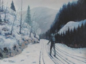 Stephen Hynes: CROSS-COUNTRY SKIER (RIBBON CREEK, KANANASKIS)