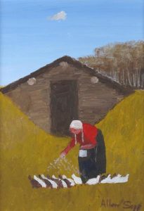 Allen Sapp: FEEDING THE CHICKENS