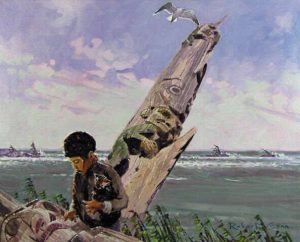 Robert Genn: THE OLD K’SAN POLE AND PETER OWL