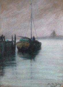Sydney Strickland Tully: BOAT AT DOCK