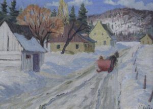 Gordon Edward Pfeiffer: WINTER ROAD, LAURENTIANS