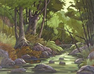 Andre Turenne: RUISSEAU EN SOUS-BOIS