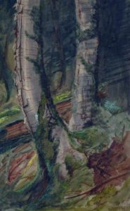 Thomas Mower Martin: TREE TRUNKS, FOREST INTERIOR