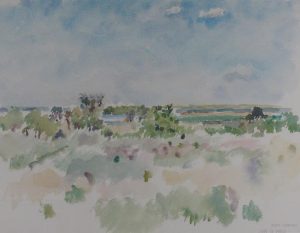 Reta Madeline Cowley: PRAIRIE SCENE, LATE SPRING