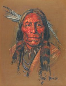 Harley Brown: PORTRAIT OF A NATIVE ELDER