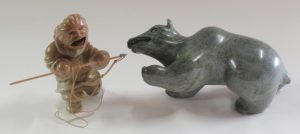 David Langley: INUIT HUNTER AND BEAR