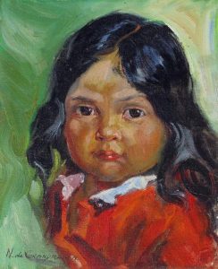 Nicholas de Grandmaison: PORTRAIT OF A YOUNG NATIVE GIRL