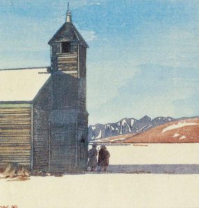 Walter Joseph Phillips: CHURCH AT MORLEY, ALBERTA